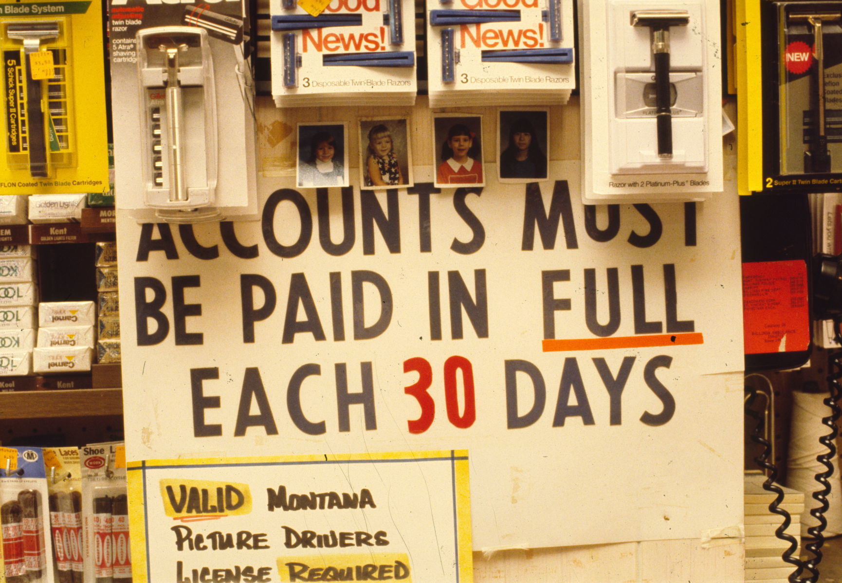 Accounts must be paid in full
